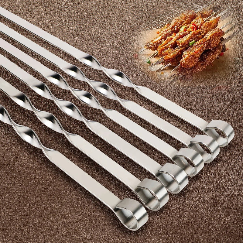 wide stainless steel barbecue skewers - MRSLM