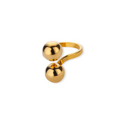 double ball stainless steel ring, view 2 - MRSLM