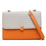 color block quilted shoulder bag, view 2 - MRSLM