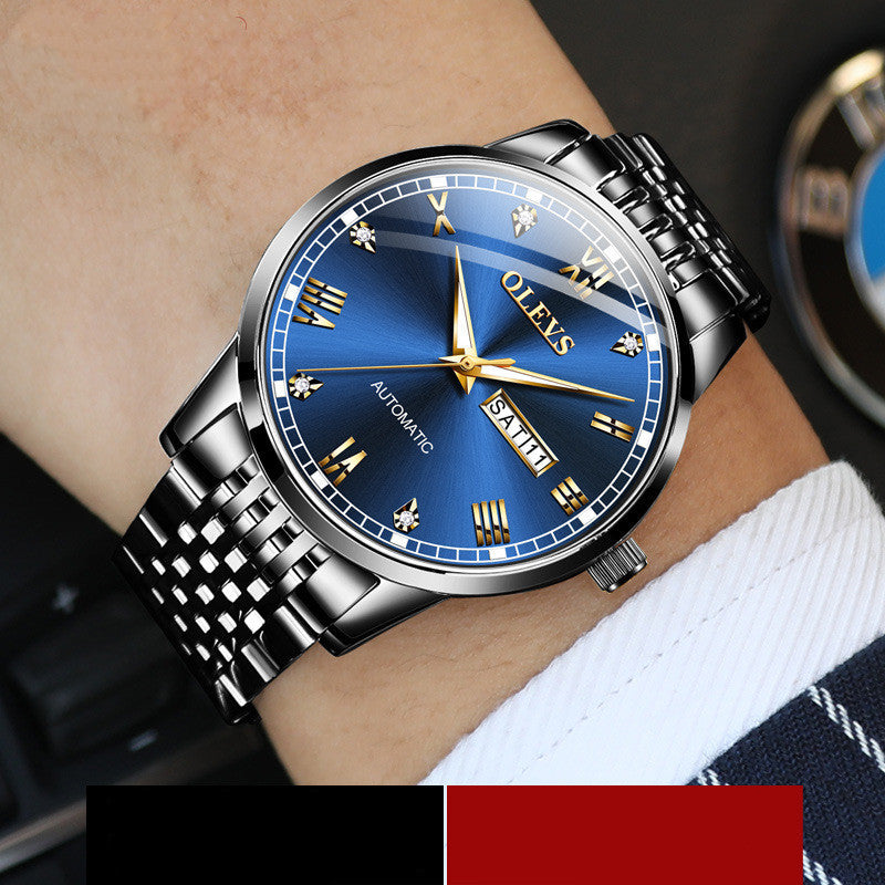 men's automatic calendar watch, view 5 - MRSLM