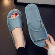 unisex cowhide home slippers, view 8 - MRSLM
