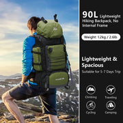 90l tactical camping backpack, view 7 - MRSLM