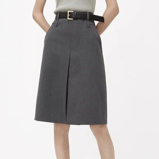 slit hems midi skirt, view 2 - MRSLM