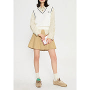 retro embroidered knitted vest, view 8 - MRSLM