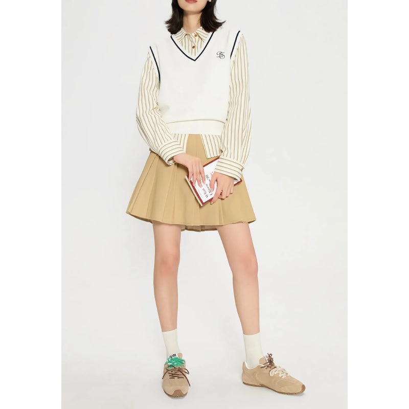retro embroidered knitted vest, view 8 - MRSLM