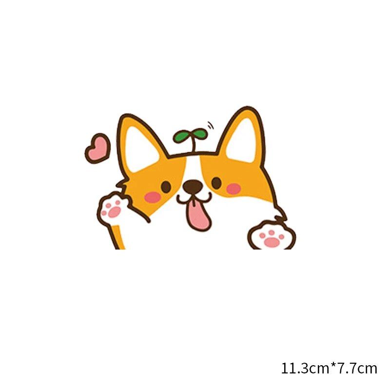 corgi dog pvc car sticker, view 2 - MRSLM