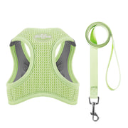 reflective mesh cat and small dog harness set, view 3 - MRSLM