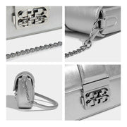 silver shoulder and crossbody bag, view 4 - MRSLM