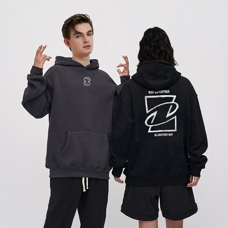 men's brushed cotton retro hoodie - MRSLM