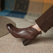 women's cowhide ankle boots, view 6 - MRSLM