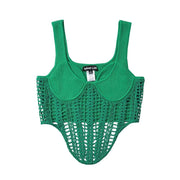 women's solid color knit camisole, view 9 - MRSLM