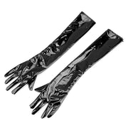 black leather performance gloves, view 6 - MRSLM