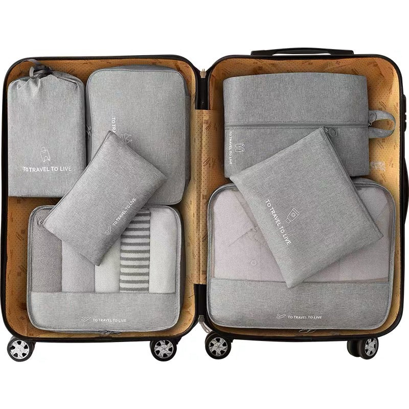 7-piece travel bag organizer set, view 6 - MRSLM