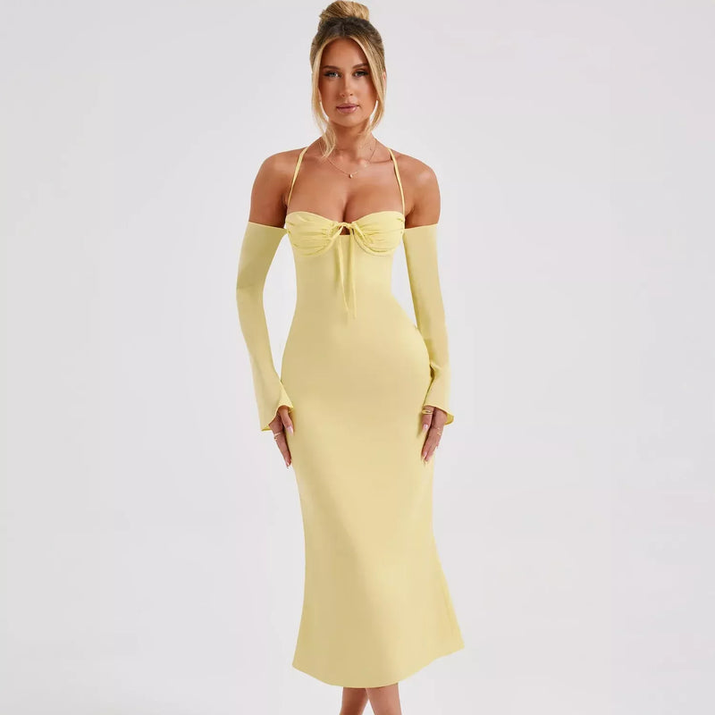 midi bodycon dress, view 8 - MRSLM