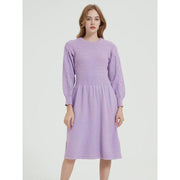 long sleeve knitted sweater dress, view 4 - MRSLM