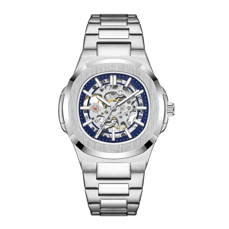 Men's hollow automatic mechanical watch, view 9 - MRSLM