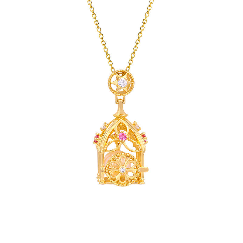 Fairy Tale Pumpkin Carriage Birdcage Pendant