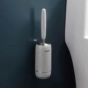 Wall-mounted silicone toilet brush, view 2 - MRSLM