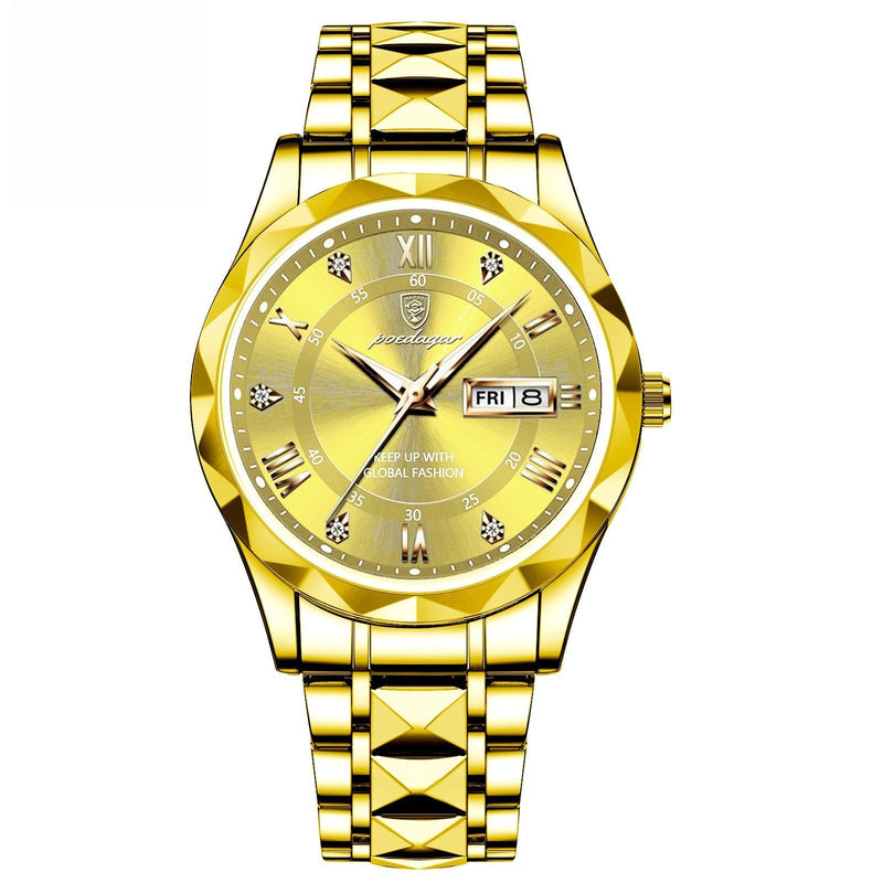 men's slim double calendar quartz watch, view 11 - MRSLM