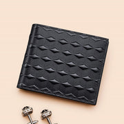 men's genuine leather RFID bifold wallet, view 9 - MRSLM