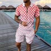 men's short-sleeve top and shorts set, view 16 - MRSLM