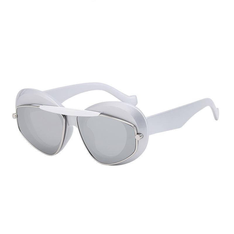 Geometric double frame sunglasses, view 4 - MRSLM