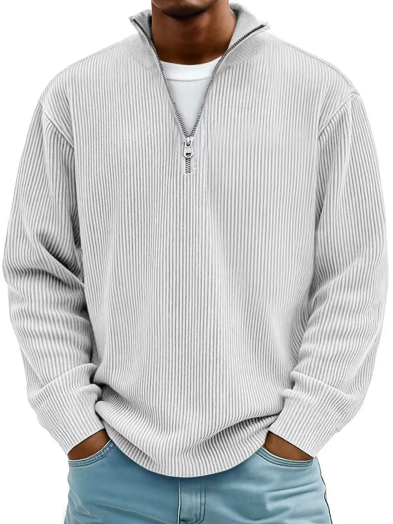 men's corduroy zipper sweatshirt, view 10 - MRSLM
