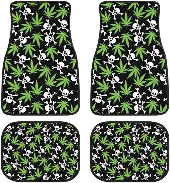 strawberry print car floor mat, view 6 - MRSLM
