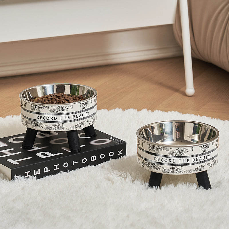 stainless steel anti-slip pet bowl, view 5 - MRSLM