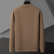 men's chenille cardigan sweater coat, view 5 - MRSLM