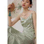 mint mambo midi dress, view 5 - MRSLM