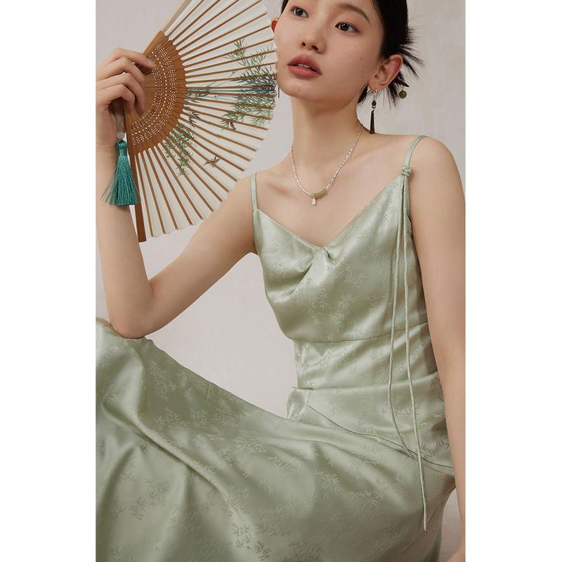 mint mambo midi dress, view 5 - MRSLM