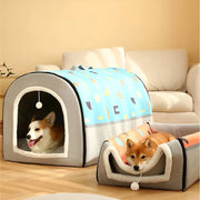 plush pet bed house, view 6 - MRSLM
