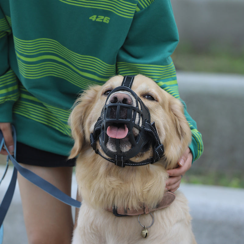 breathable basket dog muzzle, view 3 - MRSLM