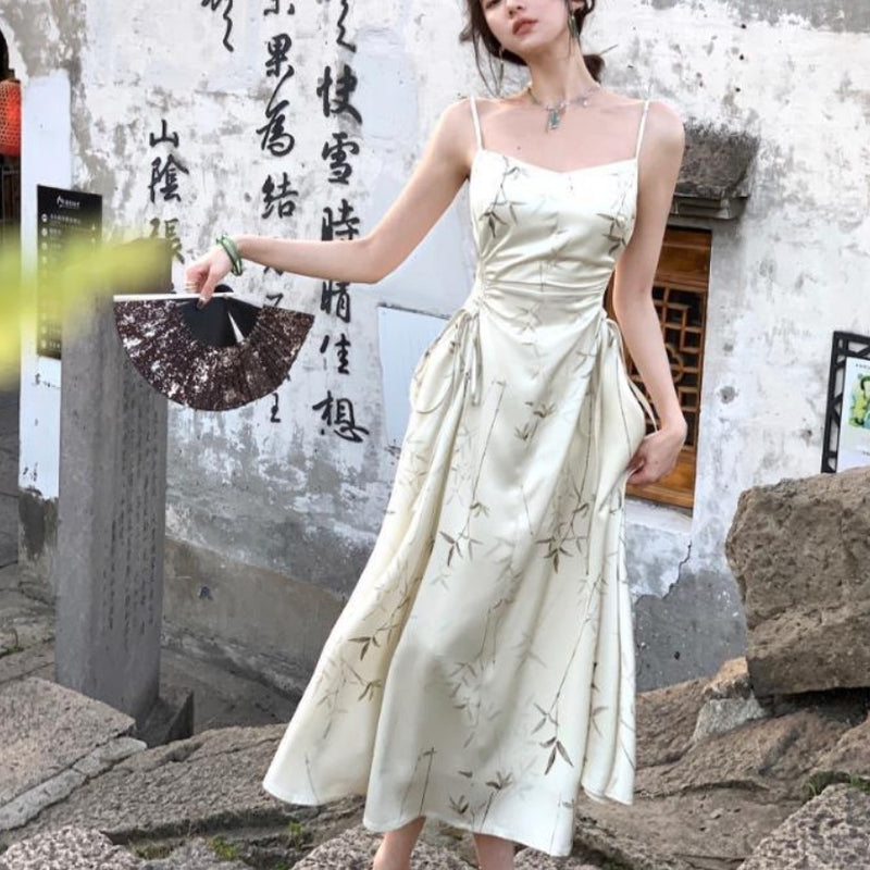 high-waist sling dress - MRSLM
