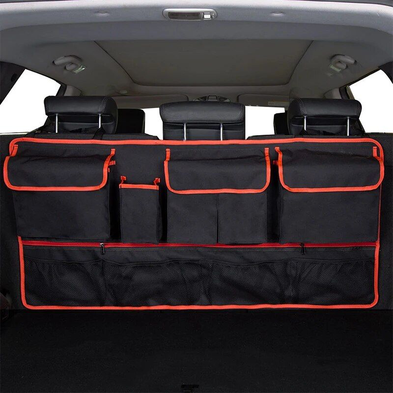 Universal Multi-Pocket Car Trunk Organizer with Waterproof Oxford Cloth Design