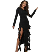 hooded irregular dress, view 5 - MRSLM
