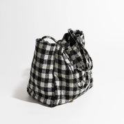 Vintage plaid square shoulder bag, view 6 - MRSLM