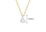 women's white shell necklace, view 2 - MRSLM