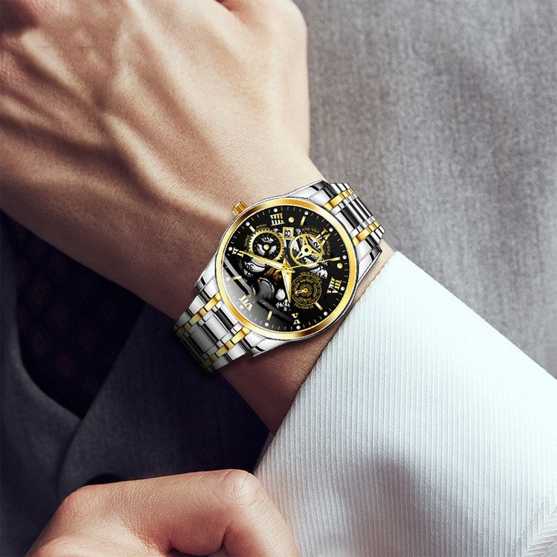men's business quartz watch, view 4 - MRSLM
