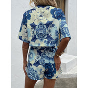 casual tie-dye loose loungewear two-piece set, view 2 - MRSLM