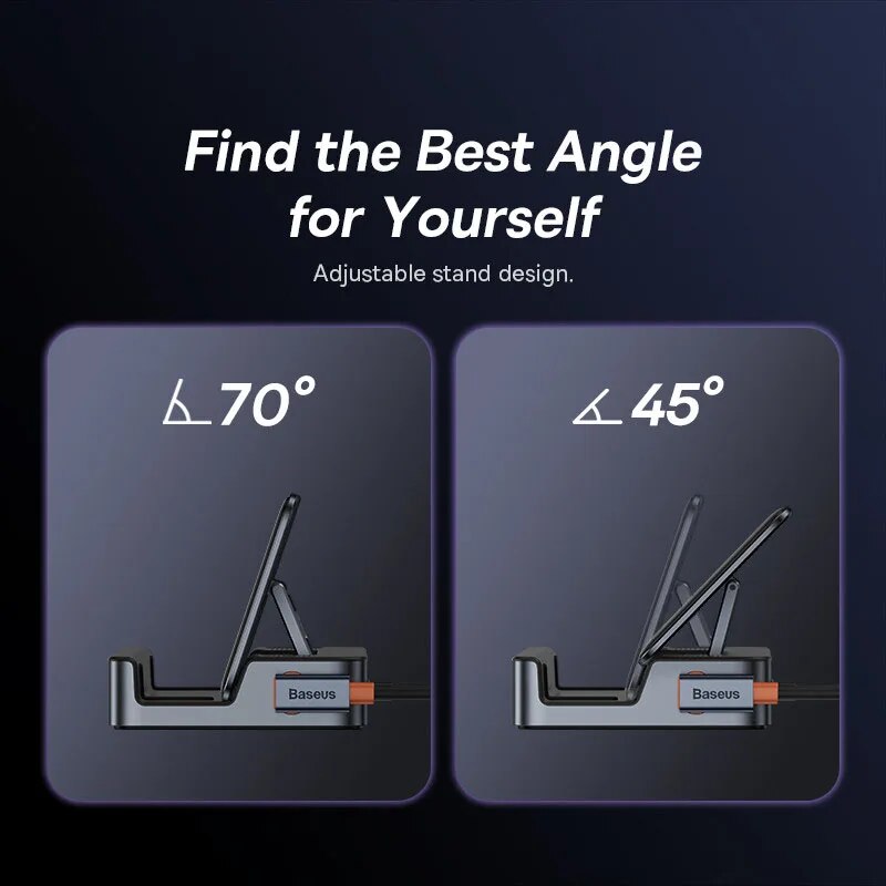 6-Port Type-C Docking Station: HDMI 4K@60Hz, USB 3.0, RJ45, PD 100W Hub