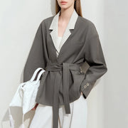 belted blazer coat - MRSLM