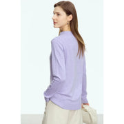 U-collar long sleeve pullover, view 4 - MRSLM