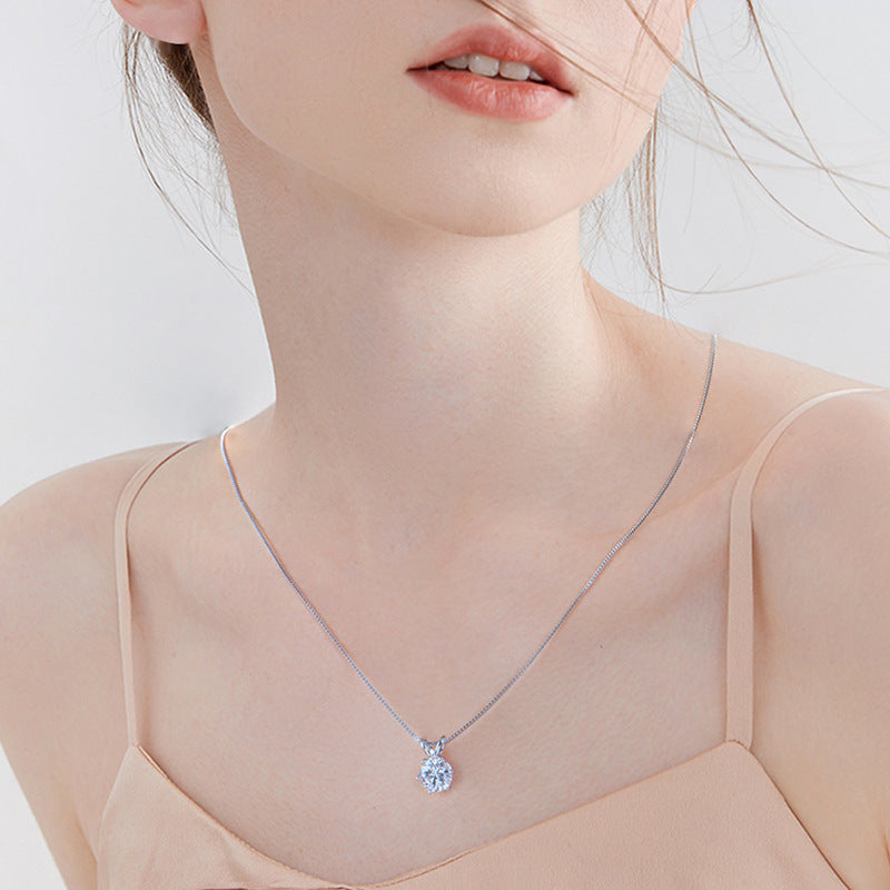 moissanite pendant necklace - MRSLM