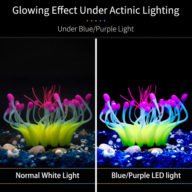 glowing coral aquarium decoration, view 9 - MRSLM