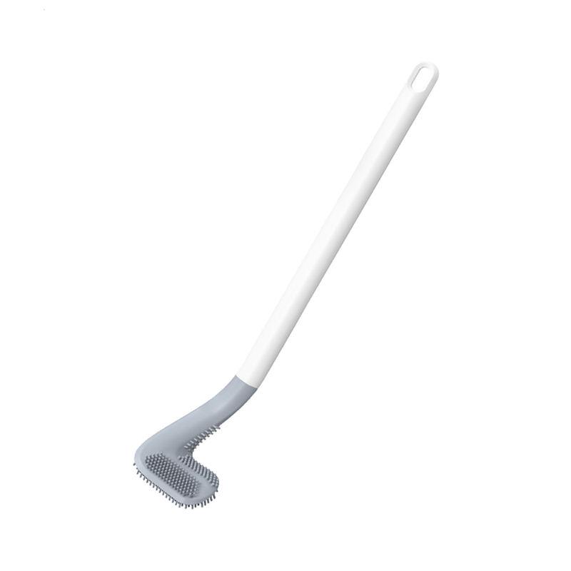 non-slip bendable silicone toilet brush, view 4 - MRSLM