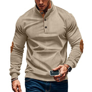 Men's corduroy stand collar sweater, view 2 - MRSLM