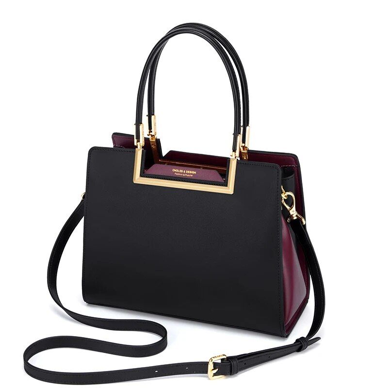 large capacity leather tote bag, view 4 - MRSLM