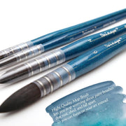 4-piece squirrel and horse hair watercolor brush set, view 3 - MRSLM